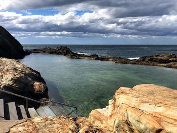 Scenic view of sea against sky