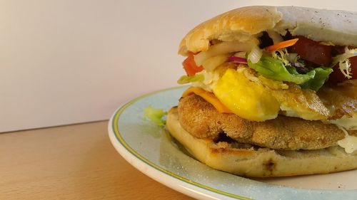 Close-up of served food