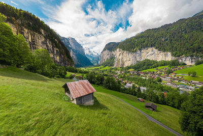 Panoramic view of landscape against sky