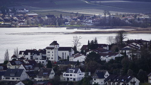 River with cityscape in background