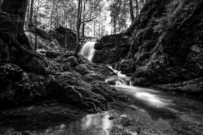 River flowing through rocks