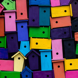 Colourfull birdhouses