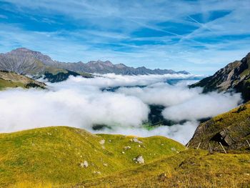 Scenic view of landscape against sky