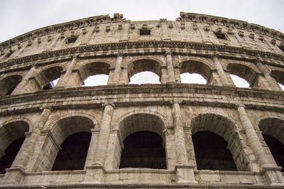 Low angle view of coliseum