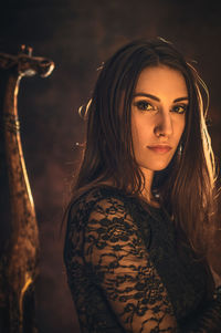 Portrait of young woman