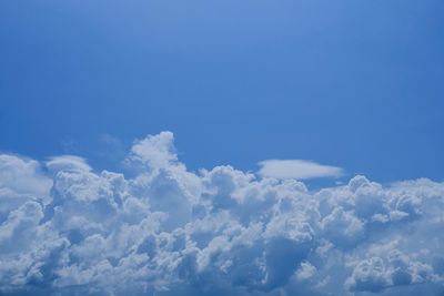 Low angle view of clouds in sky