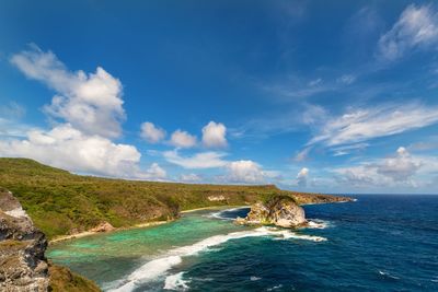 Scenic view of sea against sky