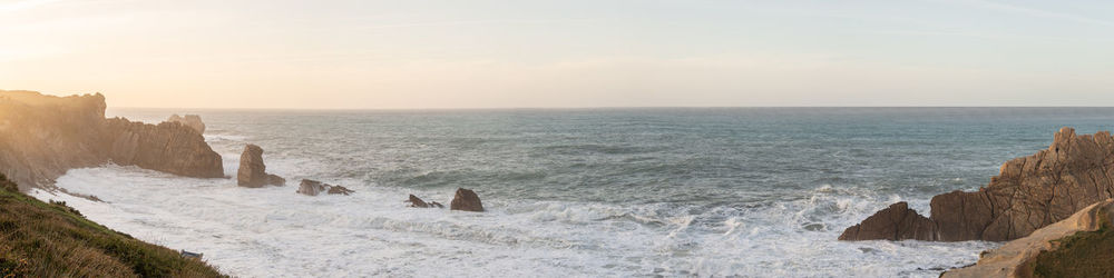 Panoramic view of sea against sky
