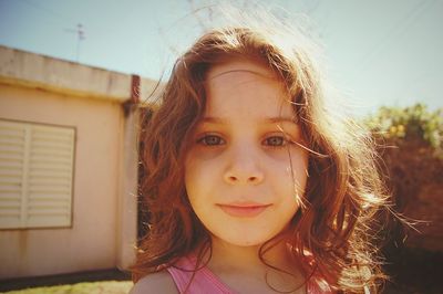 Close-up portrait of girl