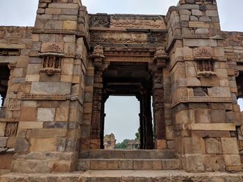 Low angle view of historical building