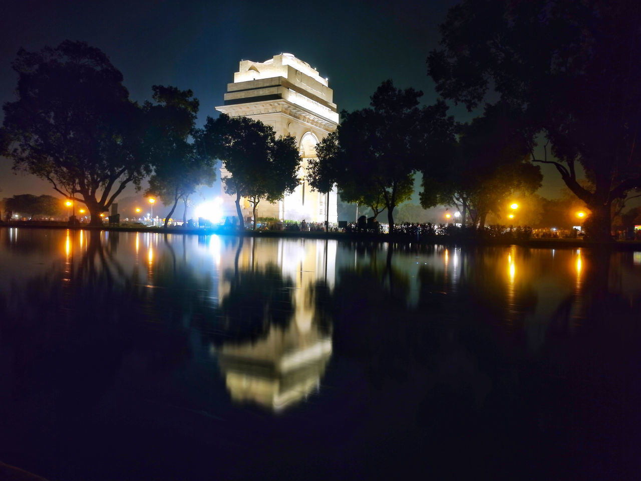 REFLECTION OF TREES IN WATER