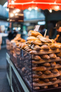 Close-up of food for sale at store