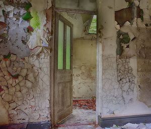 Interior of abandoned house