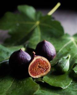 Close-up of fruits on table