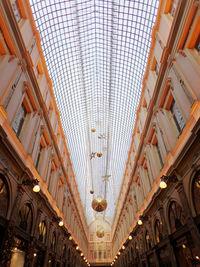 Low angle view of ceiling of building