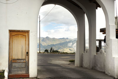 Empty entrance of building