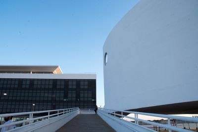 Modern building against blue sky