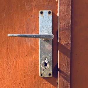 Close-up of door