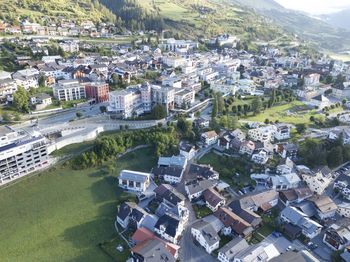 High angle view of townscape