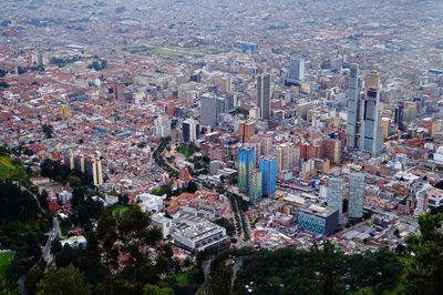 High angle view of cityscape