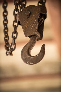 Close-up of rusty metal