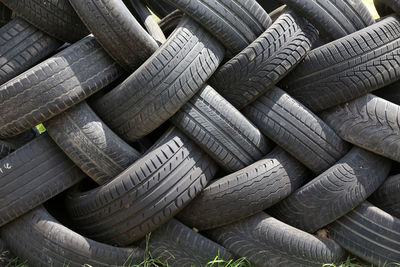 Full frame shot of tires