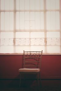 Empty chairs in room