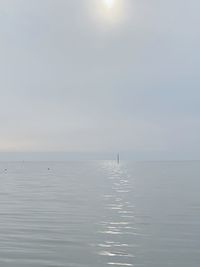 Scenic view of seascape against sky