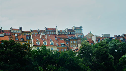 Residential buildings against sky