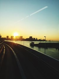 Road at sunset