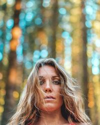 Close-up portrait of woman