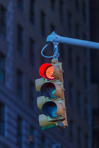 Low angle view of road signal