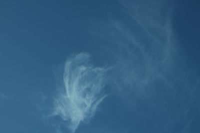 Low angle view of vapor trail in sky