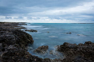 Scenic view of sea against sky