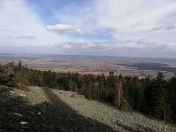 Scenic view of landscape against sky