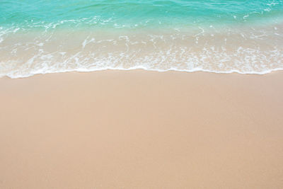 Waves rushing towards shore