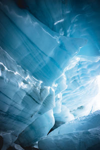 Aerial view of snow