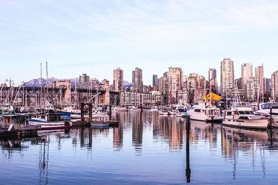Boats in harbor