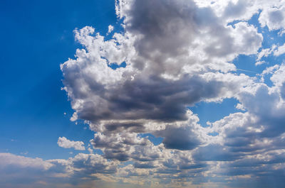 Low angle view of clouds in sky