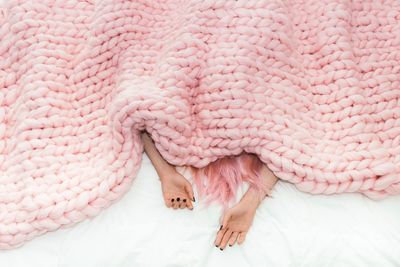 Low section of woman