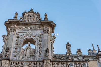 Low angle view of historical building