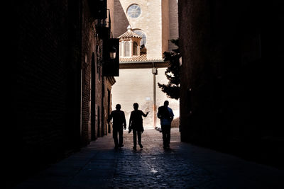 People walking in a building