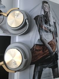 High angle view of electric lamp