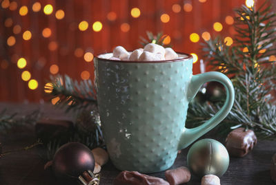Close-up of coffee cup