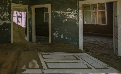 Interior of abandoned house