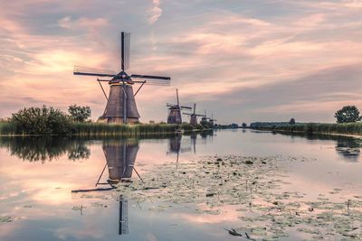 Windmill village in the netherlands zaanse schans 
