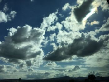 Low angle view of cloudy sky