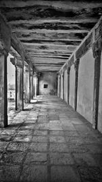 Interior of empty corridor