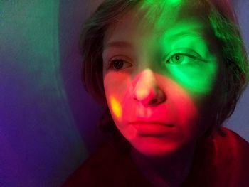 Close-up portrait of young woman