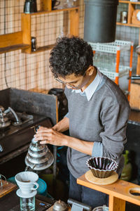 Man working in workshop